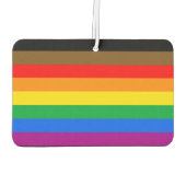 Philly Rainbow Pride Flag Autolufterfrischer (Rückseite)