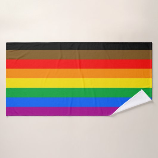 Philly Rainbow Pride Flag Badehandtuch (Badehandtuch)