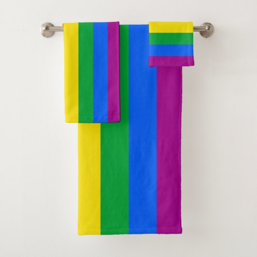 Philly Rainbow Pride Flag Badhandtuch Set (Insitu)