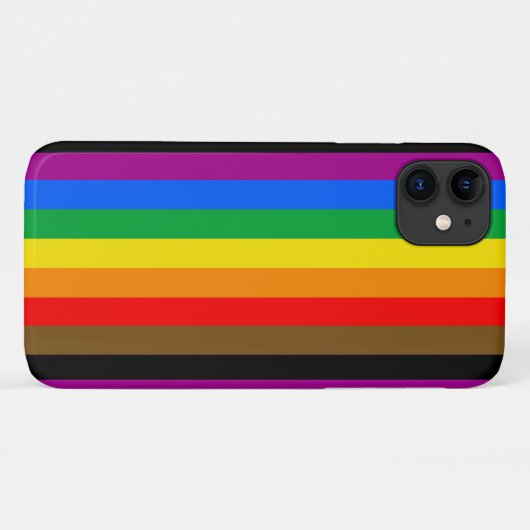 Philly Rainbow Pride Flag Case-Mate iPhone Hülle (Rückseite (Horizontal))