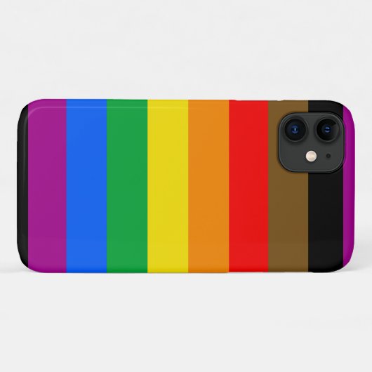 Philly Rainbow Pride Flag Case-Mate iPhone Hülle (Rückseite (Horizontal))