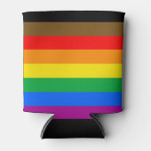 Philly Rainbow Pride Flag Dosenkühler (Vorderseite)