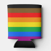 Philly Rainbow Pride Flag Dosenkühler (Rückseite)