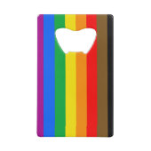 Philly Rainbow Pride Flag Geldbeutel Flaschenöffner (Rückseite)