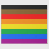 Philly Rainbow Pride Flag Geschenkpapier (Flach)