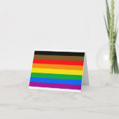 Philly Rainbow Pride Flag Karte (Vorderseite)