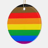 Philly Rainbow Pride Flag Keramik Ornament (Links)