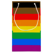 Philly Rainbow Pride Flag Kleine Geschenktüte (Rückseite)