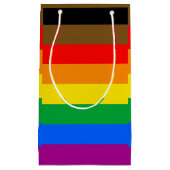 Philly Rainbow Pride Flag Kleine Geschenktüte (Vorderseite)