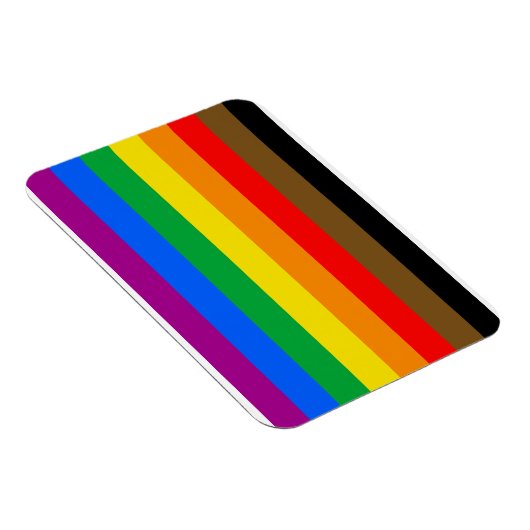 Philly Rainbow Pride Flag Magnet (Rechte Seite)