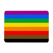 Philly Rainbow Pride Flag Magnet (Horizontal)