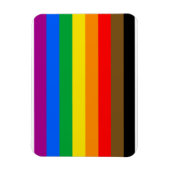 Philly Rainbow Pride Flag Magnet (Vertikal)