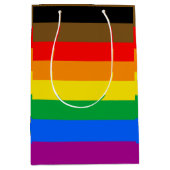 Philly Rainbow Pride Flag Mittlere Geschenktüte (Vorderseite)