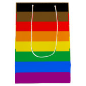 Philly Rainbow Pride Flag Mittlere Geschenktüte (Rückseite)