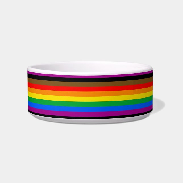 Philly Rainbow Pride Flag Napf (Vorderseite)