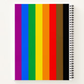 Philly Rainbow Pride Flag Notizblock (Rückseite)