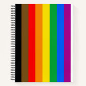 Philly Rainbow Pride Flag Notizblock (Vorderseite)