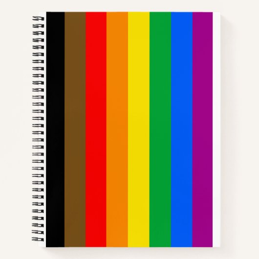 Philly Rainbow Pride Flag Notizblock (Vorderseite)