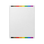 Philly Rainbow Pride Flag Notizblock (Rotiert)
