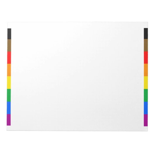 Philly Rainbow Pride Flag Notizblock (Vorderseite)