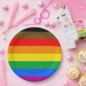 Philly Rainbow Pride Flag Pappteller (Party)