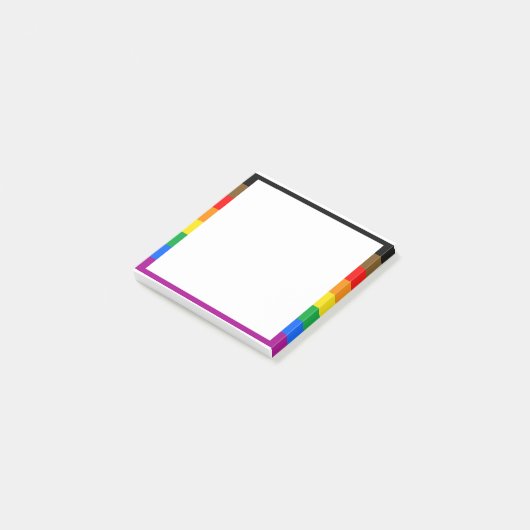 Philly Rainbow Pride Flag Post-it Klebezettel (angewinkelt)