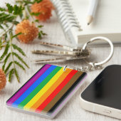 Philly Rainbow Pride Flag Schlüsselanhänger (Vorderseite rechts)