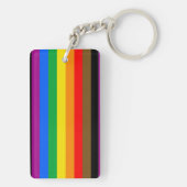 Philly Rainbow Pride Flag Schlüsselanhänger (Rückseite)