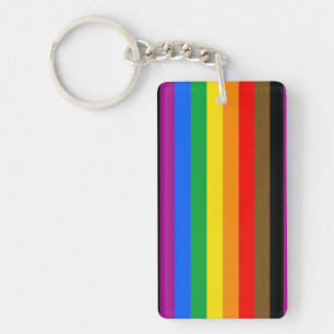 Philly Rainbow Pride Flag Schlüsselanhänger