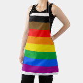 Philly Rainbow Pride Flag Schürze (InSitu)