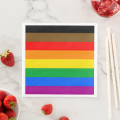 Philly Rainbow Pride Flag Serviette (Beispiel)