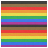 Philly Rainbow Pride Flag Stoff (Nahaufnahme)