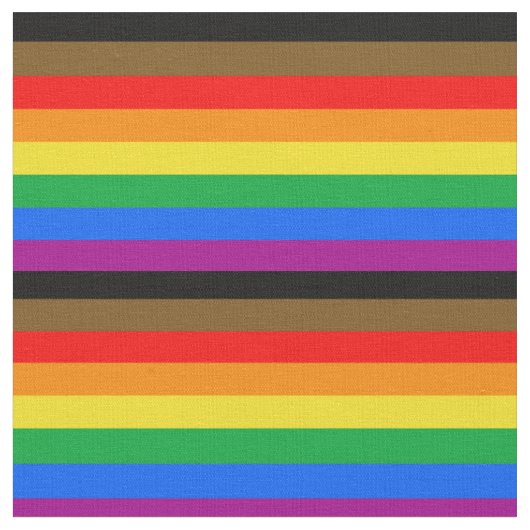 Philly Rainbow Pride Flag Stoff (Nahaufnahme)
