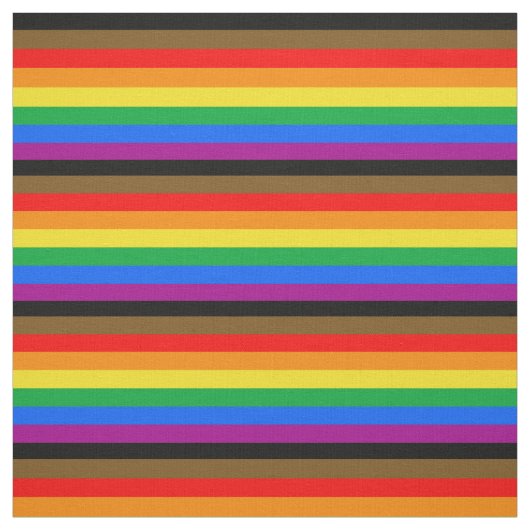 Philly Rainbow Pride Flag Stoff (Muster)