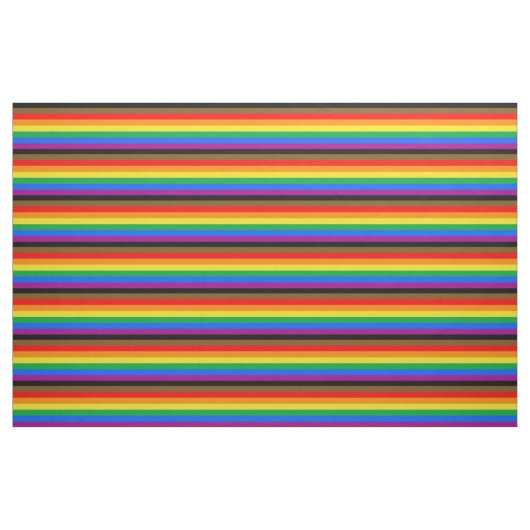 Philly Rainbow Pride Flag Stoff (Fat Quarter (45,7 x 55,9 cm))
