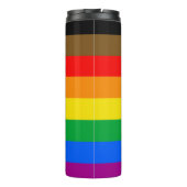 Philly Rainbow Pride Flag Thermosbecher (Rückseite)