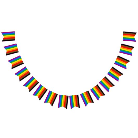 Philly Rainbow Pride Flag Wimpelkette (Alle)