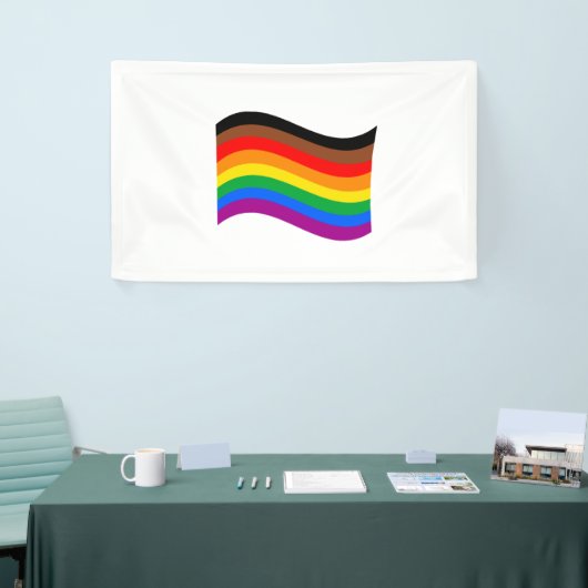Philly Rainbow Pride Wave Flag Banner (Messeveranstaltung)