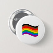 Philly Rainbow Pride Wave Flag Button (Vorne & Hinten)