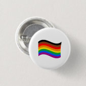 Philly Rainbow Pride Wave Flag Button (Vorne & Hinten)