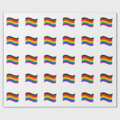 Philly Rainbow Pride Wave Flag Geschenkpapier (Flach)