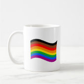 Philly Rainbow Pride Wave Flag Kaffeetasse (Links)