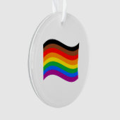 Philly Rainbow Pride Wave Flag Ornament (Vorderseite)