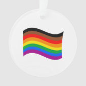 Philly Rainbow Pride Wave Flag Ornament (Vorderseite)