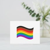 Philly Rainbow Pride Wave Flag Postkarte (Stehend Vorderseite)
