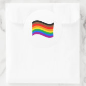 Philly Rainbow Pride Wave Flag Runder Aufkleber (Tasche)