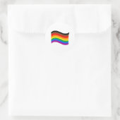 Philly Rainbow Pride Wave Flag Runder Aufkleber (Tasche)