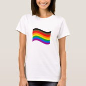 Philly Rainbow Pride Wave Flag T-Shirt (Vorderseite)