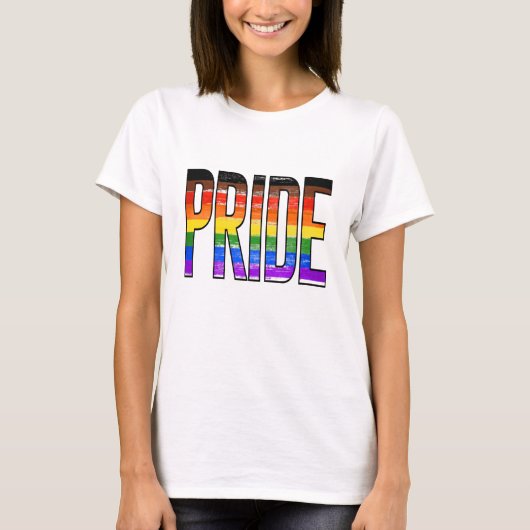 Philly Rainbow Pride Wave Flag T - Shirt (Vorderseite)