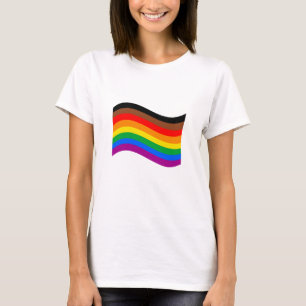 Philly Rainbow Pride Wave Flag T-Shirt